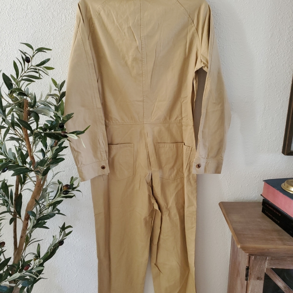 Outerknown Station Jumpsuit Coveralls organic cotton Womens S Sand Cotton $178 - Picture 7 of 15